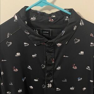 Hazards and Bogeys “Baby Feet” jordan golf polo shirt men’s large